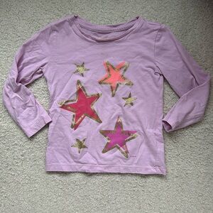 J.Crew crewcuts Pink Star Long Sleeve Tee